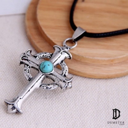 Turquoise Stone Cross