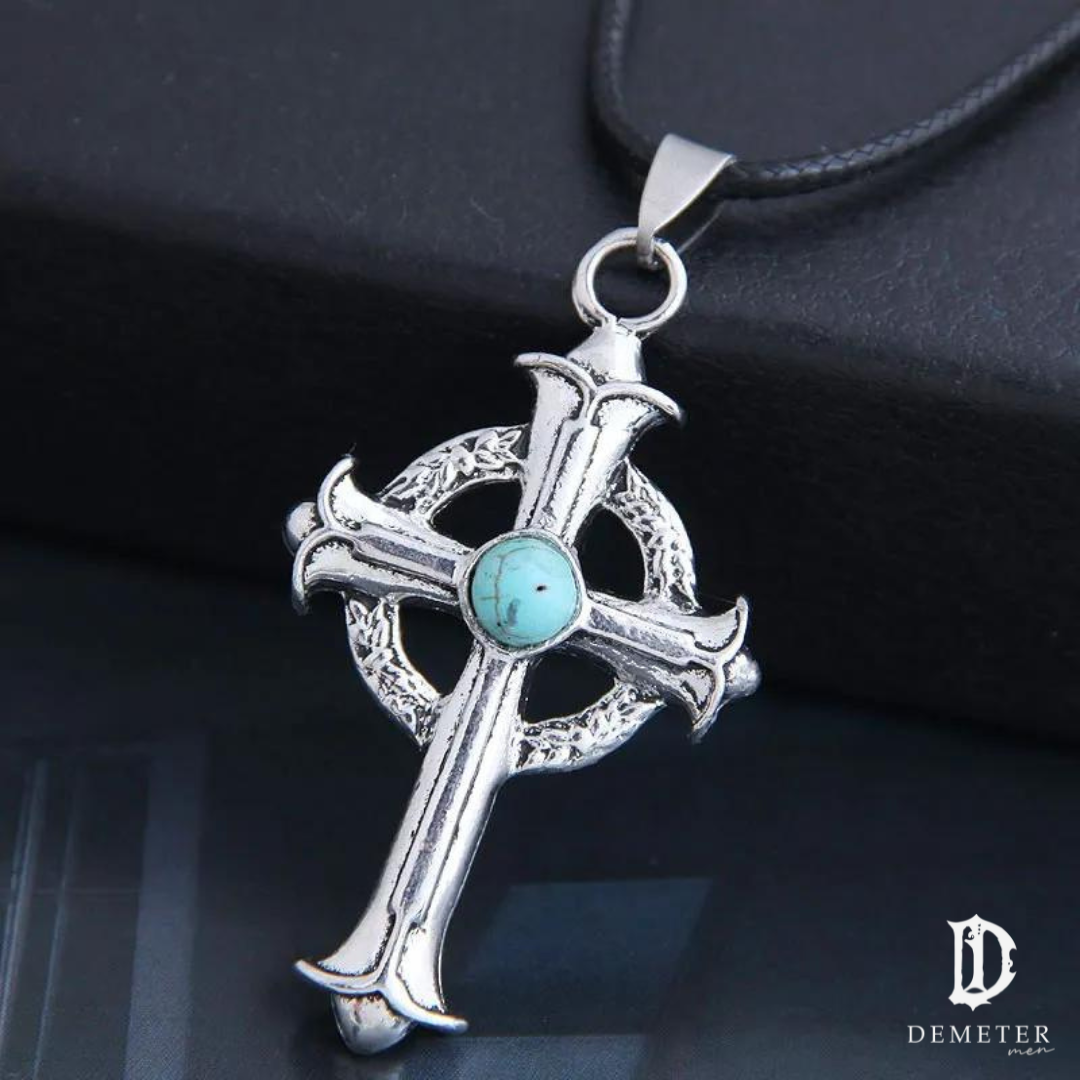 Turquoise Stone Cross